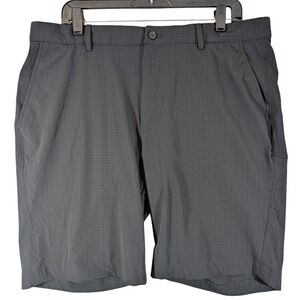Greg‎ Norman Solid Bay Knit Stretch Golf Shorts Mens 38 Black
